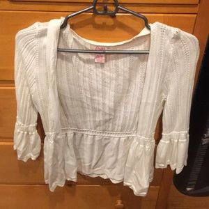 Quarter sleeve cardigan